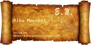 Bika Marcell névjegykártya
